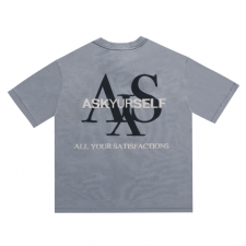 [CC] Askyurself SATISFACTION T 애스크유어셀프 빈티지블루 티셔츠