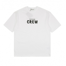 [TOP] BALENCIAGA 발렌시아가 CREW 로고 프린팅 반팔 티셔츠