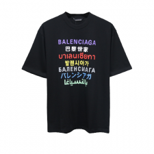 [BC] Balenciaga 발렌시아가 다국적 로고 나염 반팔 티셔츠