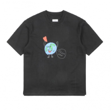 [TOP] BALENCIAGA 발렌시아가 빈티지 저지 Love Earth Flatground 라지 핏 티셔츠
