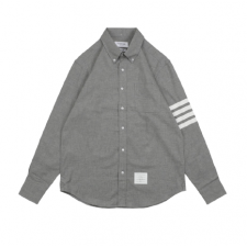 [TOP] Thom Browne 톰 브라운 기본 4선 데님 긴팔 셔츠