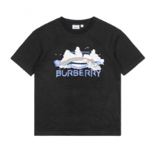 [TOP] Burberry 버버리 썸머 마린 돌고래 프린트 반팔 티셔츠