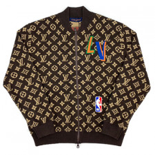 [YB버전] LOUIS VUITTON 루이비통x NBA 그래픽 블루종 니트 자켓