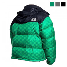 [GC]  Gucci X The North Face 구찌 x 더 노스페이스 로고 프린트 패딩 자켓