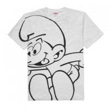[AM셀러] 슈프림 스머프 티셔츠 화이트 Smurfs FW20