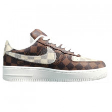 [GOD버전] 나이키 루이비통 x Nk 공군 1'07 LV8 LowDamier Azur BrownLV 모노그램 LK0235