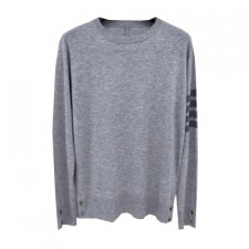 [대리석셀러] 톰브라운 사선 완장 회색 니트 Thom Browne