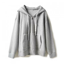 [대리석셀러] 톰브라운 끈 사선 후드 집업 Thom Browne 그레이