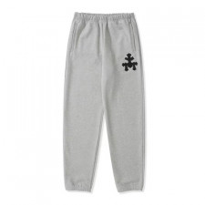 [S버전] 크롬하츠 크로스 레더 패치 스웨트 팬츠 Chrome Hearts
