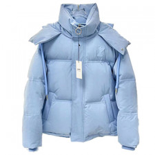 [불손셀러] 아미 AMI 21FW 하트로고 후드 패딩 스카이 H21OW200