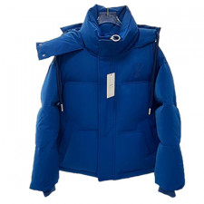 [불손셀러] 아미 AMI 21FW 하트로고 후드 패딩 블루 H21OW200
