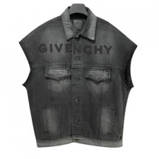 [정품급버전] GIVENCHY 지방시 로고 오버사이즈 데님 베스트
