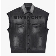 [C셀러] GIVENCHY 지방시 로고 오버사이즈 데님 베스트
