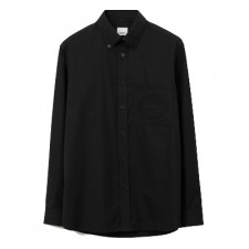 [ZA셀러] Burberry 엠브로이더리 오크 리프 크레스트 스트레치 코튼 셔츠