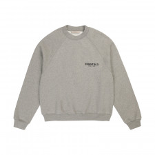 [SN셀러] Fear of God Essentials 피어오브갓 에센셜 로고 프린트 맨투맨 그레이