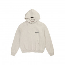 [SN셀러] Fear of God Essentials 피어오브갓 에센셜 로고 라이트 오트밀 기모 후드티 192SU224417F