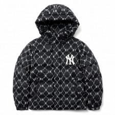 [정품급버전] 엠엘비 MLB 모노그램 다이아 숏 패딩