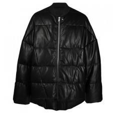 [C셀러] 릭오웬스 구스다운 가죽 플라이트 재킷 블랙 RICK OWENS