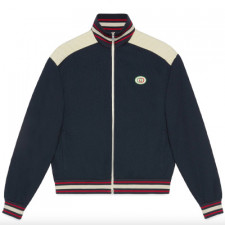 [대리석셀러] 구찌 스트라이프 저지 트랙 재킷 남성용 GUCCI