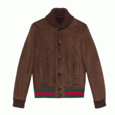 [C셀러] 구찌 리본 웹 시어링 봄버 재킷 GUCCI