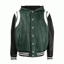 [C셀러] 발망 FW22 가죽 후디 봄버 자켓 YH1TF072LB58 BALMAIN