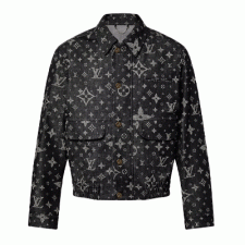 [DA셀러] 루이비통 모노그램 프린티드 데님 자켓 블랙 LOUIS VUITTON