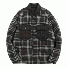 [TNN셀러] 버버리 콘트라스트 패널 체크 하이넥 패딩 BURBERRY