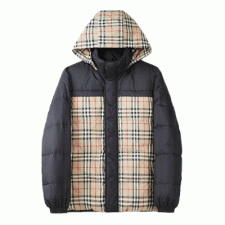 [TNN셀러] 버버리 EKD 로고 체크 리버시블 후드 패딩 BURBERRY