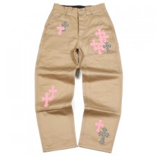 [TNN셀러] 크롬하츠 체크 크로스 패치 카키 팬츠 Chrome Hearts