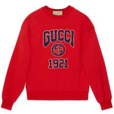 [TNN셀러] 구찌 로고 자수 맨투맨 레드 GUCCI