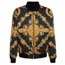 [MT셀러] 베르사츠 헤리티지 프린트 폴리 트윌 봄버 재킷 VERSACE