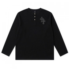 [TNN셀러] 크롬하츠 크로스 레더 패치 티셔츠 Chrome Hearts