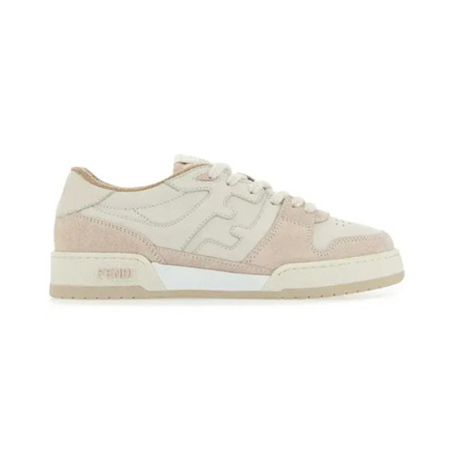 펜디 FENDI 스웨이드 소재의 로우탑 펜디 FENDI 8E8252AHH2F1FHT
