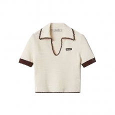미우미우 코튼 피케 폴로 셔츠 MJN535_14RW_F0008_S_OOO