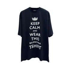 발렌시아가 keep calm 프린트 반팔 티셔츠