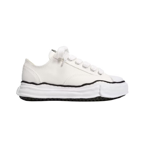 메종 미하라 야스히로 피터슨 OG 솔 캔버스 로우 스니커즈 A01FW702