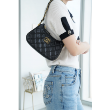 샤넬 19 나인틴 블랙 램스킨 미니 호보 체인 숄더백 AP3647