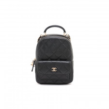 샤넬 24 FW 크루즈 컬렉션 탑핸들 블랙 캐비어 미니 백팩 AP3753