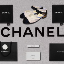 [CHANEL] 샤넬 여성신상 신발  빈티지 화이트 플랫슈즈 팬더샵