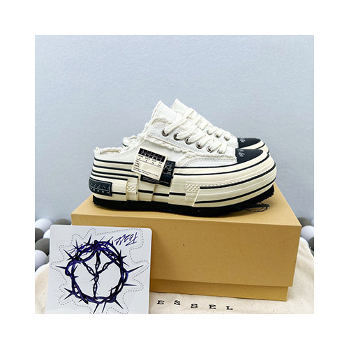[VESSEL]  xVESSEL G.O.P. Low SHOES 여성신발 스니커즈 굽높이슈즈 검정