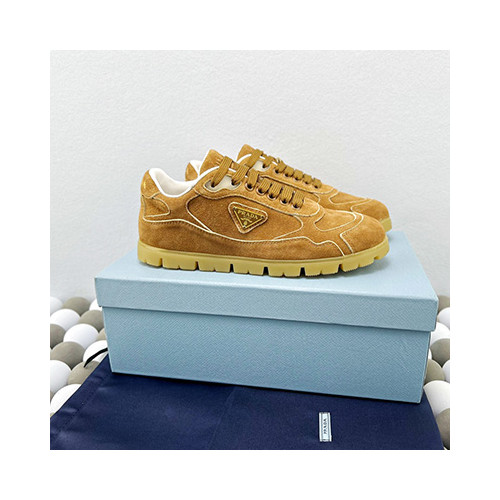 [PRADA] Trail 2024ss 프라다 트레일 페이디드 쉬에이드 스니커즈 커피색