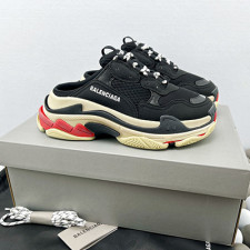 [Balenciaga] 발렌시아가 BLCG 에그쉘 샌들 슬리퍼 블랙