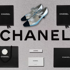 [펌프스/힐] chanel shoes 샤넬 미드힐 슬링백 여성 정장힐