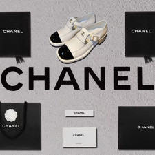 [로퍼/플랫] chanel 23b 팬더샵 샤넬 미니버클 메리제인 로프 빈티지슈즈