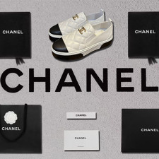 [로퍼/플랫] CHANEL SHOES  팬더샵 신발 퀄팅 샤넬 플랫슈즈