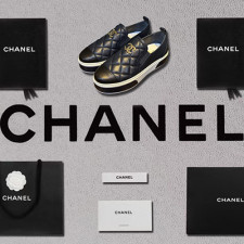 [로퍼/플랫] CHANEL SHOES  팬더샵 블랙신발 퀄팅 샤넬 플랫슈즈