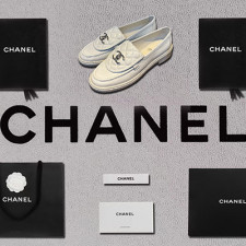 [로퍼/플랫] CHANEL 24C 팬더샵 이니셀 로퍼슈즈 샤넬 CC로고 플랫로퍼신발
