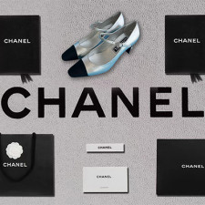 [펌프스/힐] CHANEL 24P 클래식 미드힐 샤넬 CC로고 투톤 슬링백 슈즈