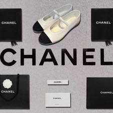 [펌프스/힐] CHANEL 24C 클래식 미들힐 샤넬 CC로고 투톤 메리제인 화이트 슈즈