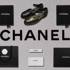 [펌프스/힐] CHANEL 23P 클래식 샌들미들힐 샤넬 CC로고 투톤 메리제인 블랙 슈즈